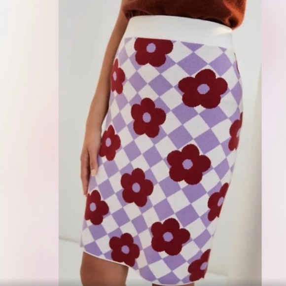 NWT ANTHROPOLOGIE MAEVE KNIT MINI SKIRT (M) - Picture 5 of 14